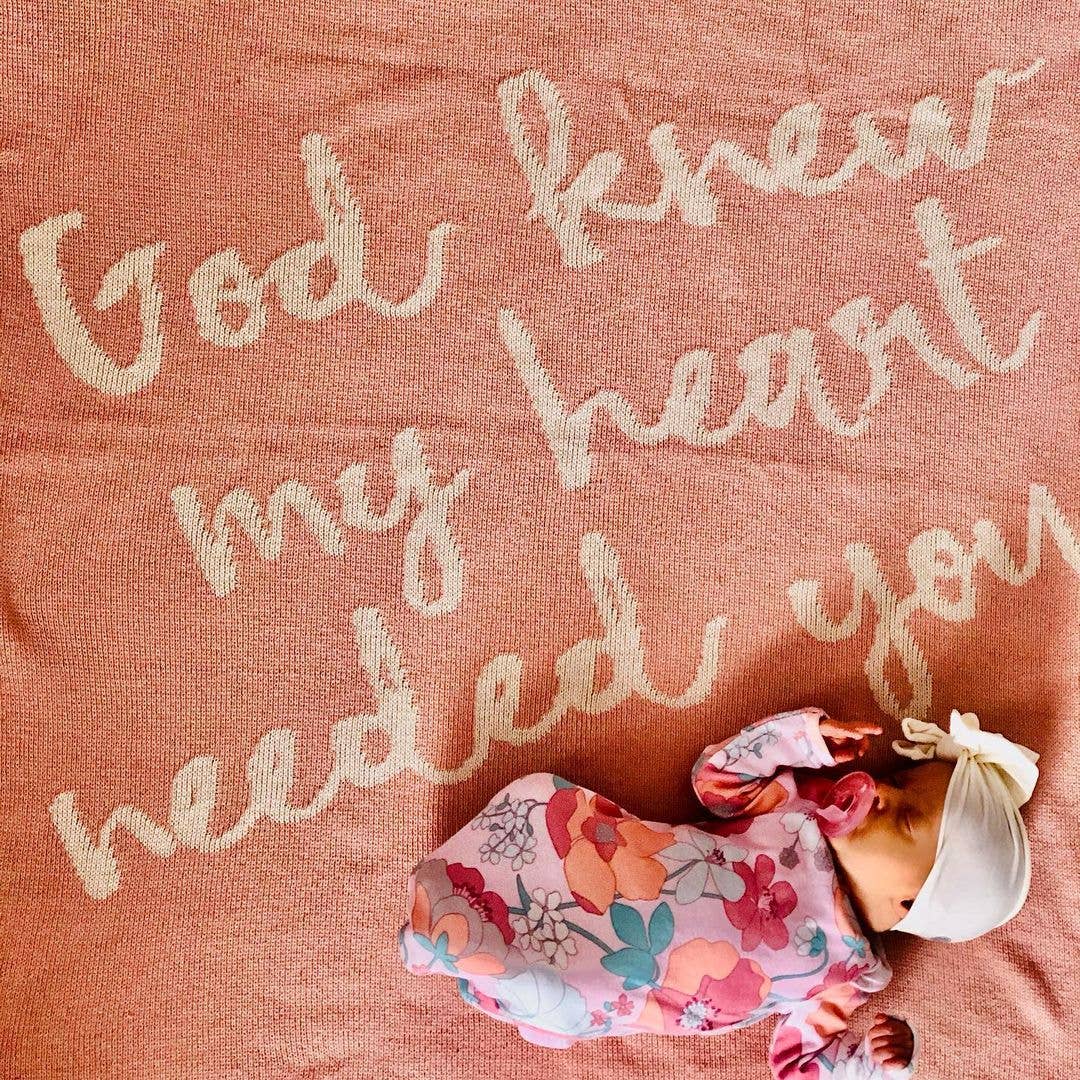 Made in the USA | God Knew My Heart Needed You Throw