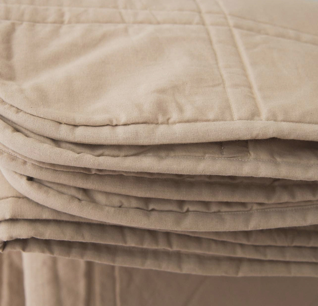 Quilted Cotton Throw