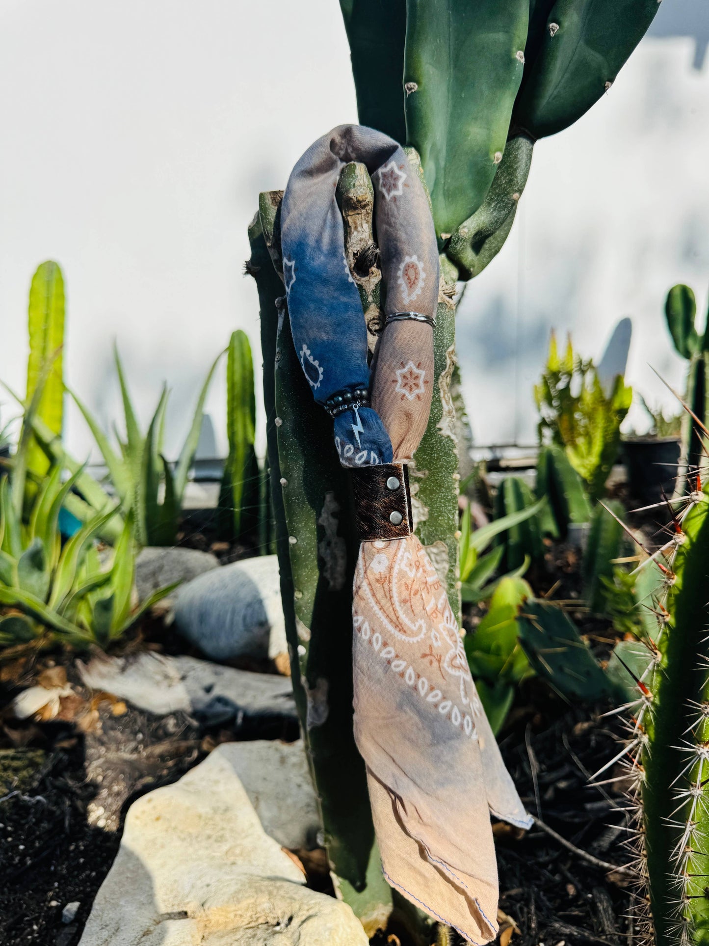 Denim Hues Hand Dyed Bandanas
