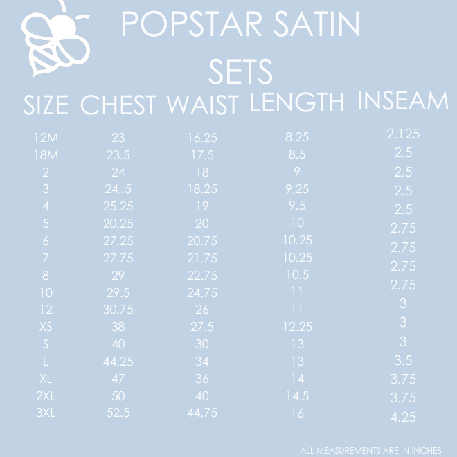 Charlie Satin Short Set - Pop Star