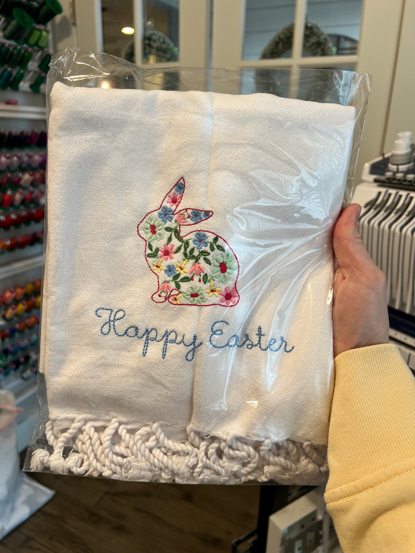 Happy Easter Mosaic Kitchen Towel