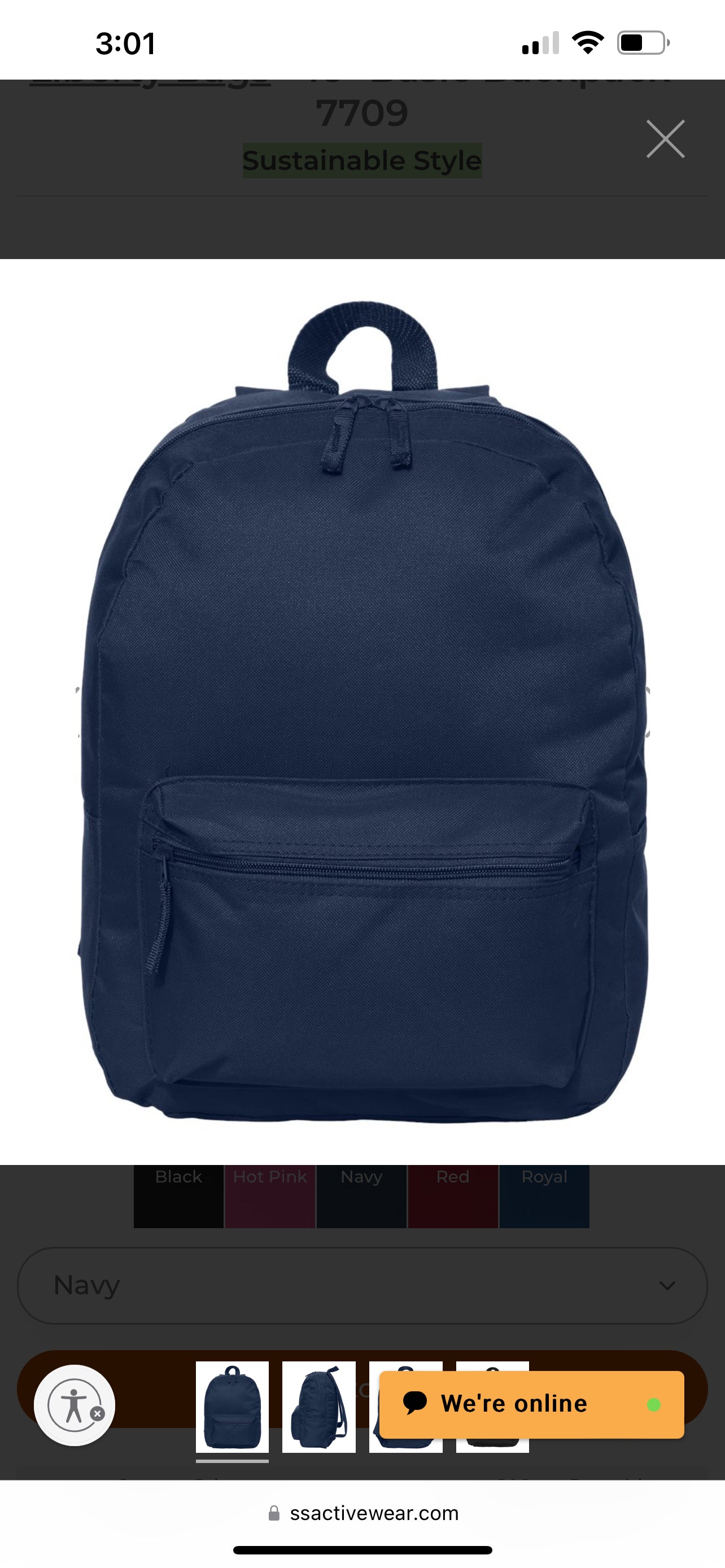 Custom Embroidered Backpack