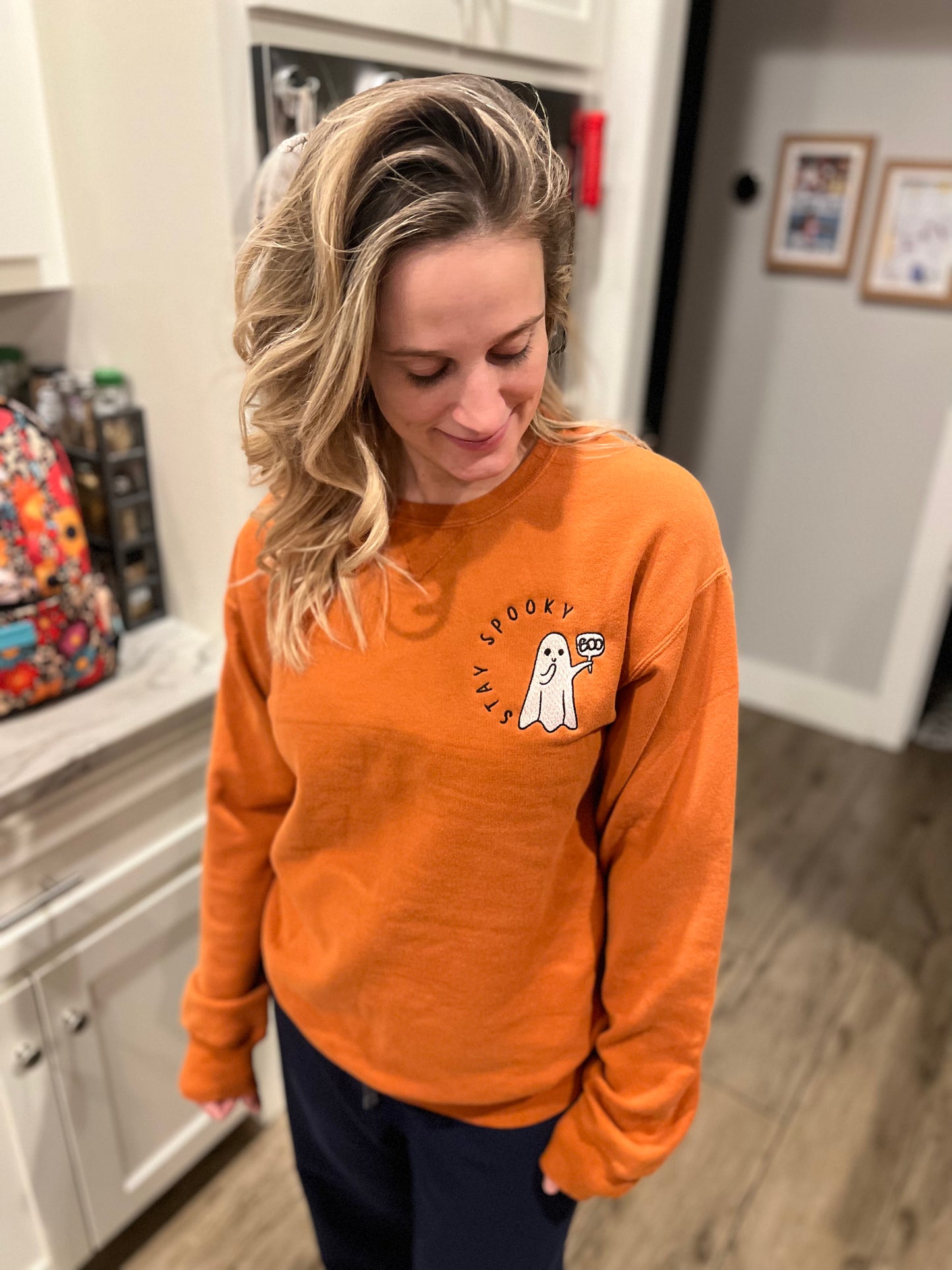 Stay Spooky Embroidered Crewneck Sweatshirt