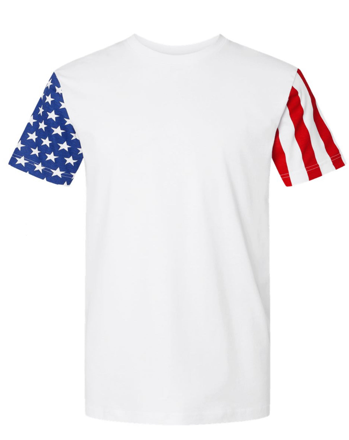 USA Flag Embroidered Tee
