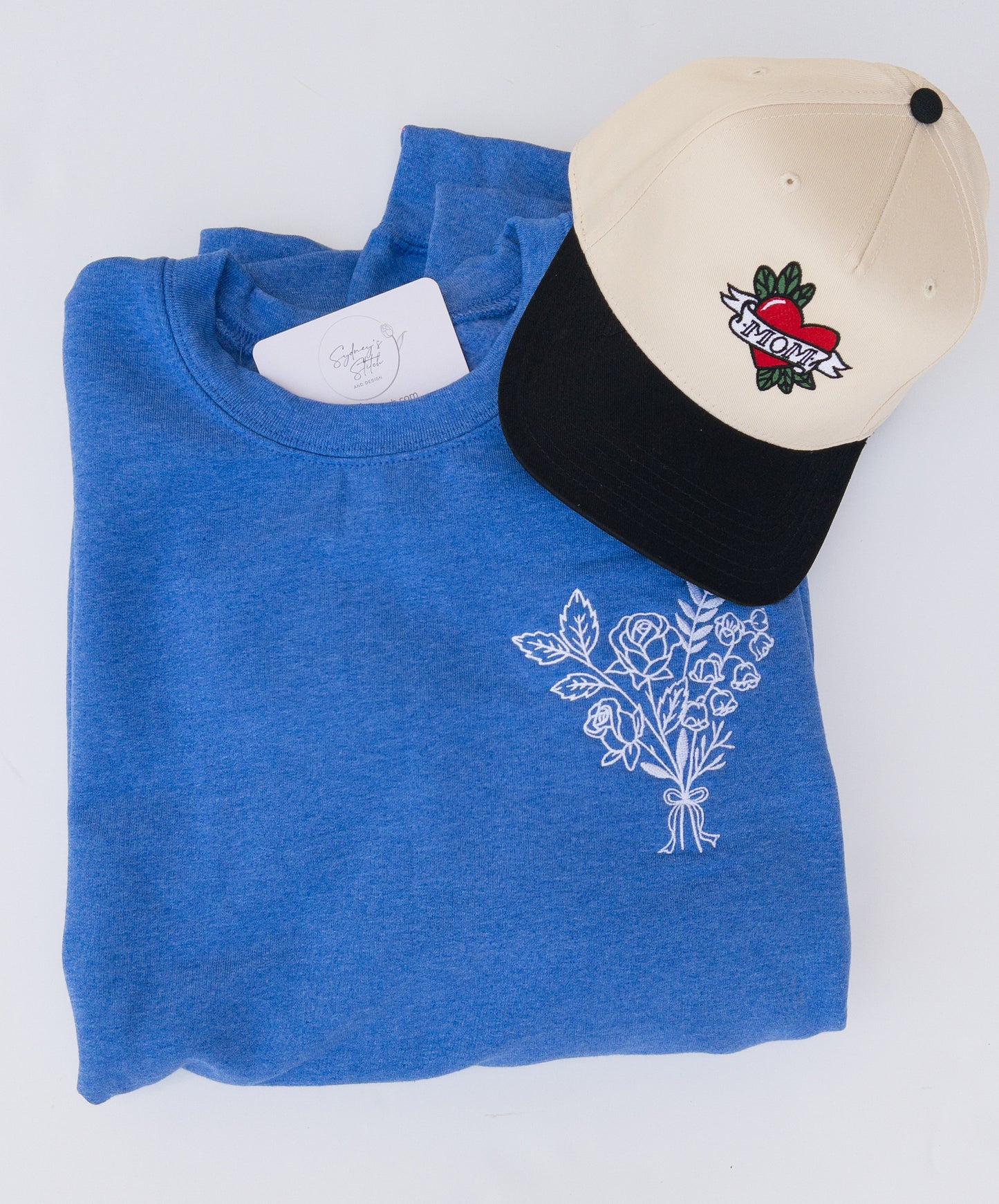 Mother's Bouquet Embroidered Crewneck