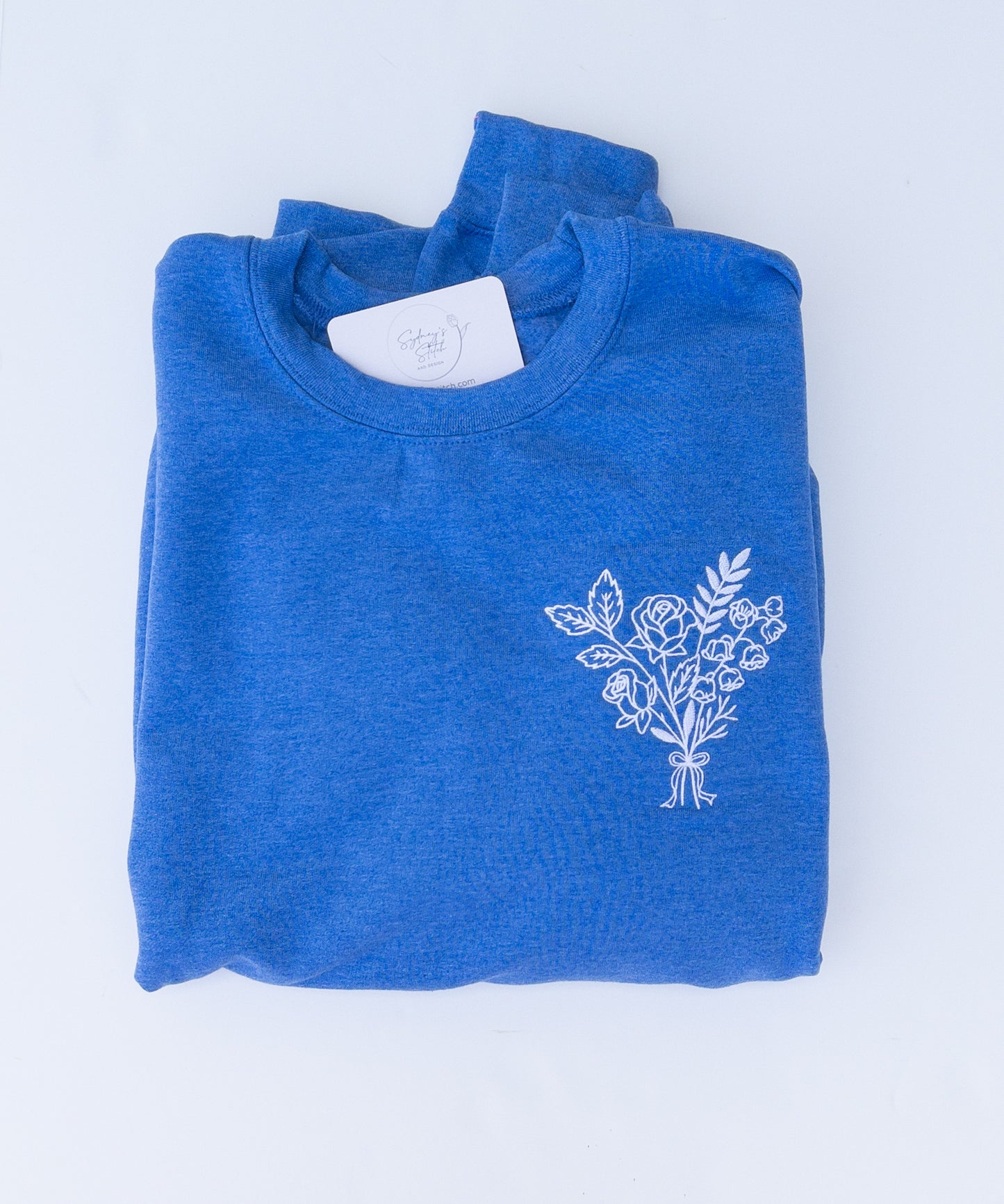 Mother's Bouquet Embroidered Crewneck