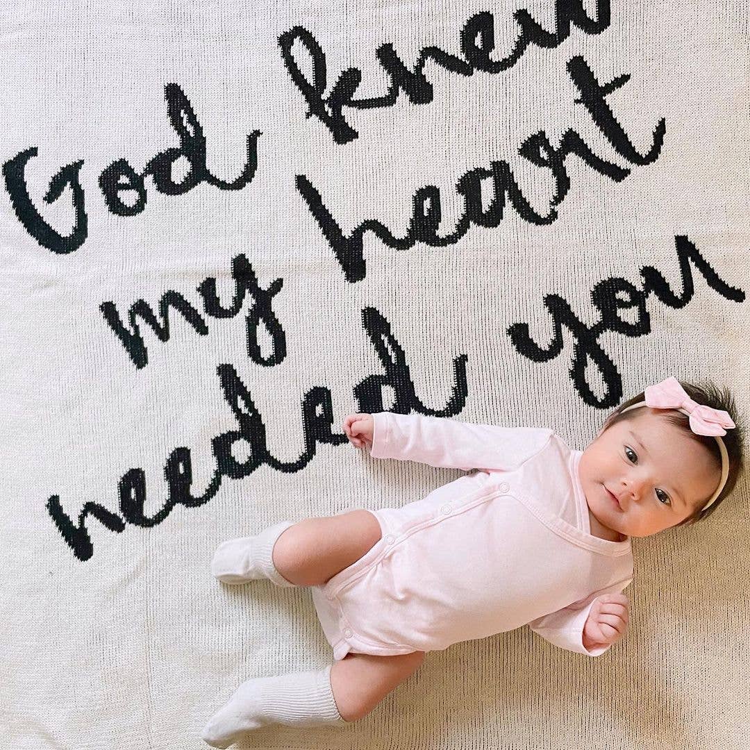 Made in the USA | God Knew My Heart Needed You Throw
