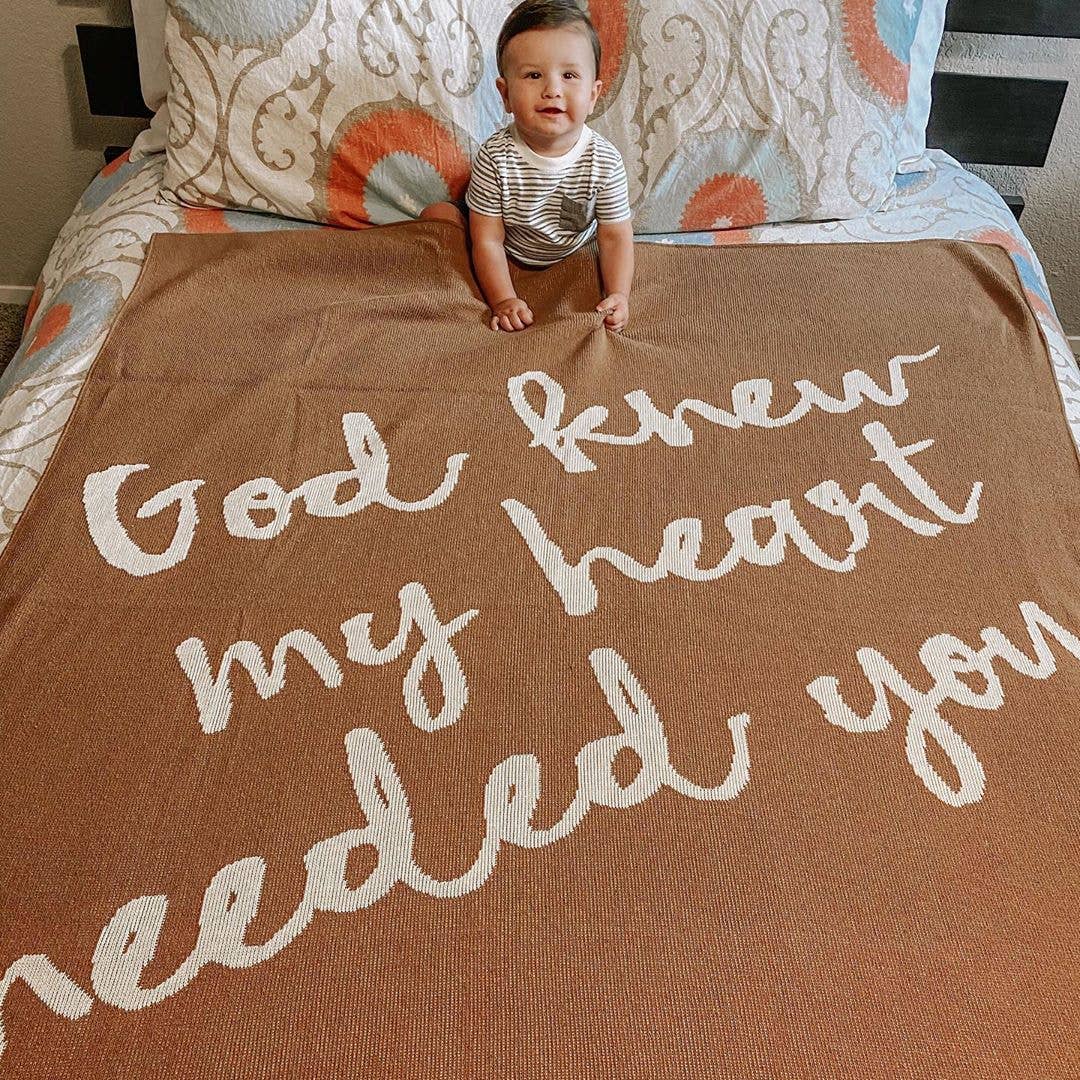 Made in the USA | God Knew My Heart Needed You Throw