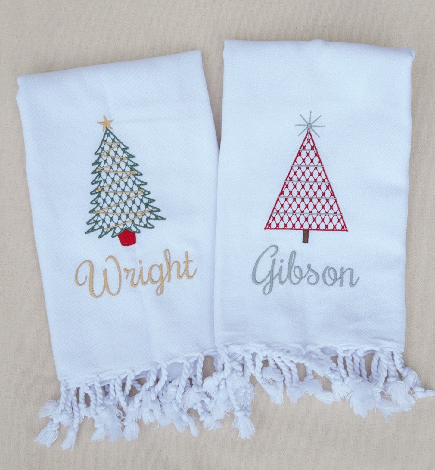 Embroidered Hand Towels