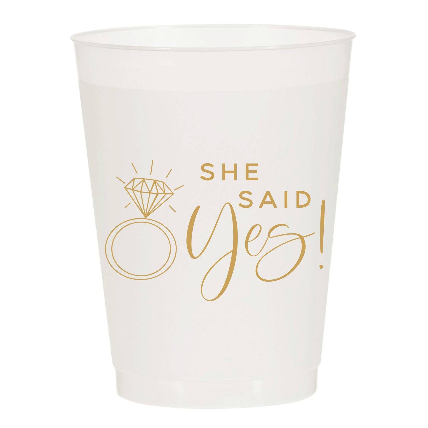 She Said Yes Reusable Stadium Cup