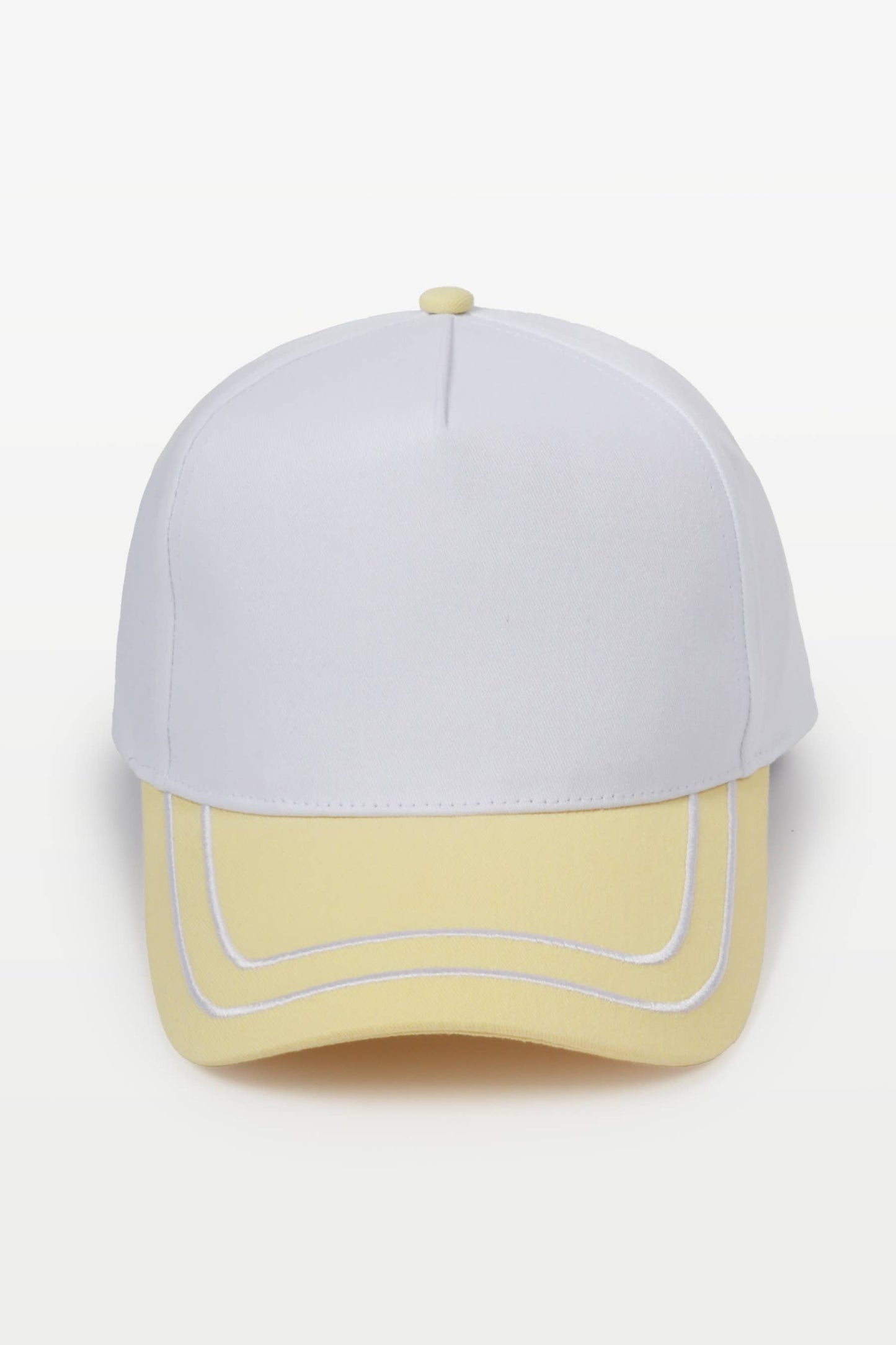Retro Stripe Brim Two Tone 5-Panel Cap