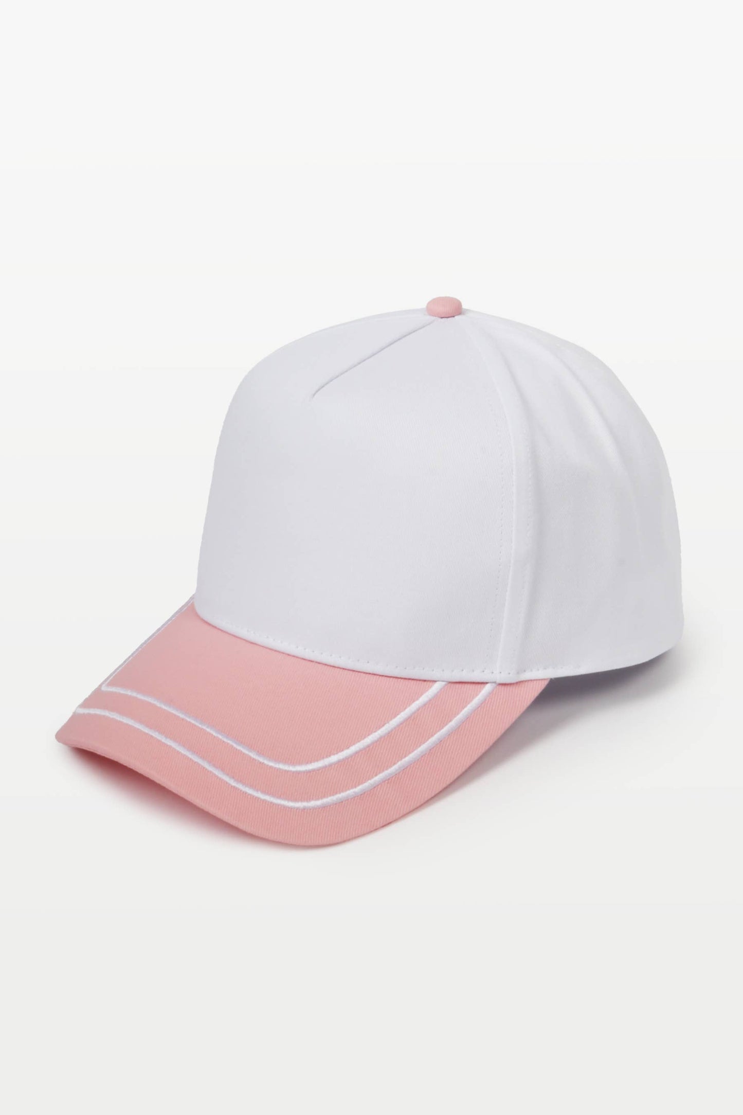 Retro Stripe Brim Two Tone 5-Panel Cap