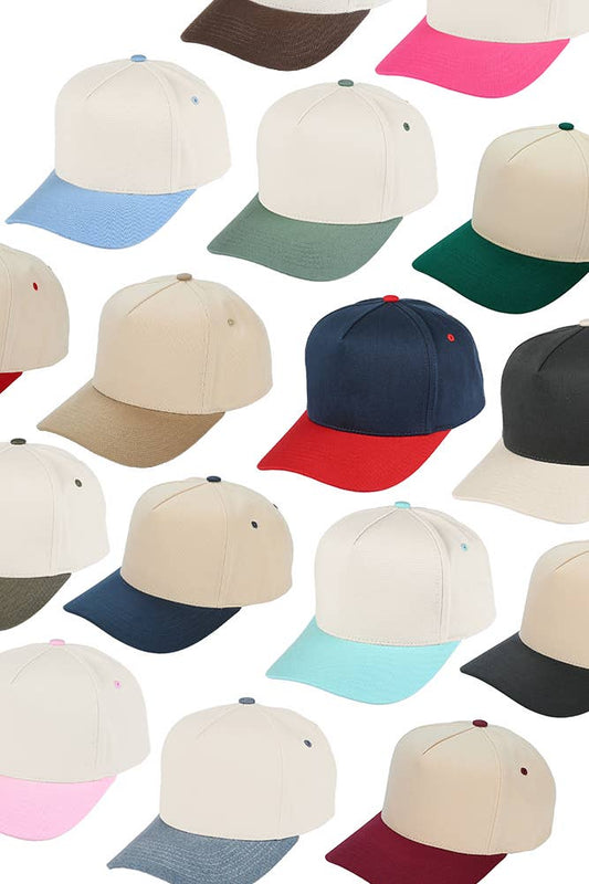 C.C Two Tone Canvas Trucker Hat Baseball Cap