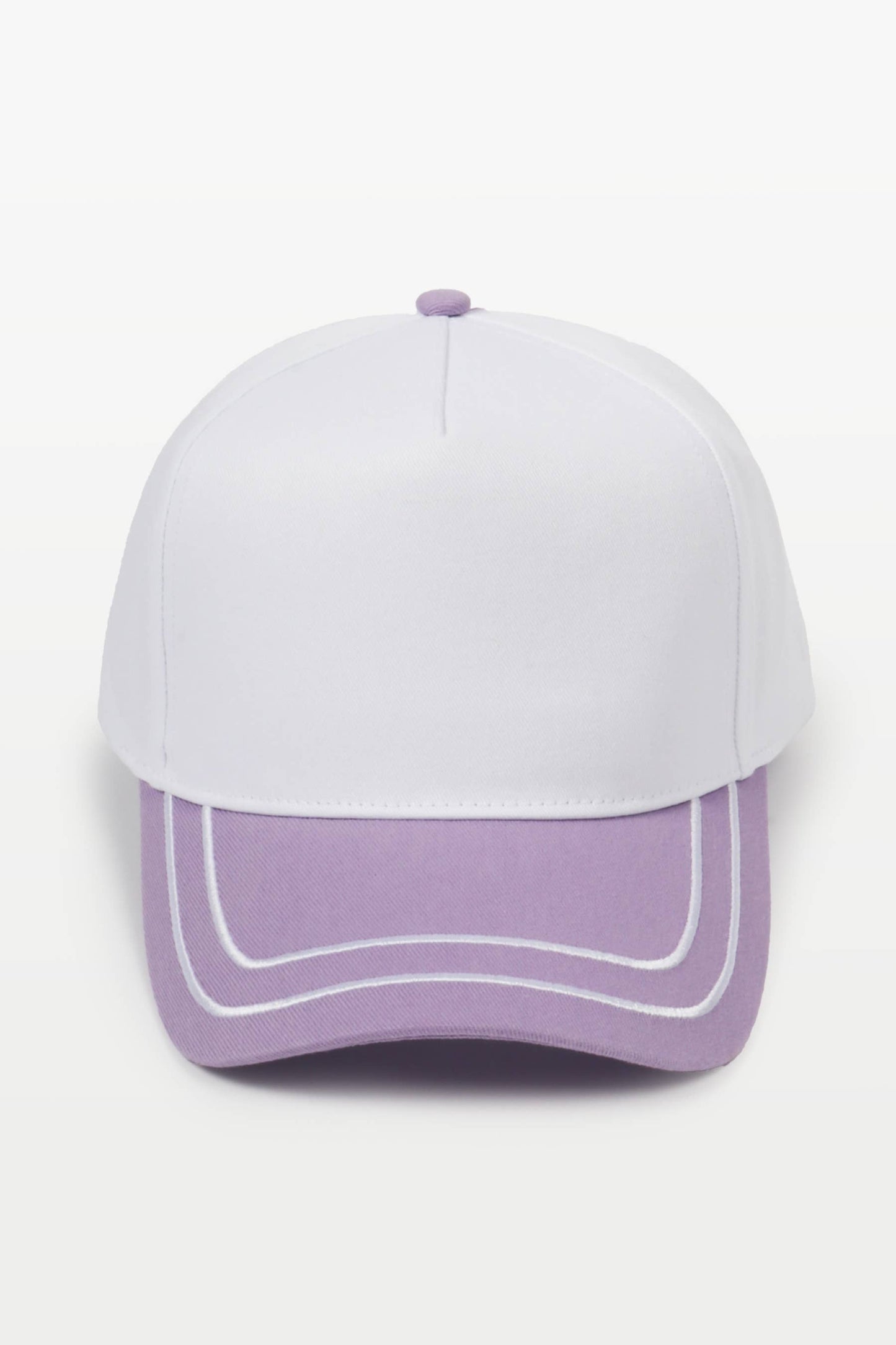 Retro Stripe Brim Two Tone 5-Panel Cap