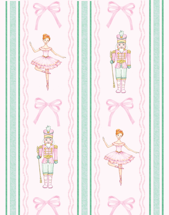 Wide Leg Lounge Set - Nutcracker Holiday Lounge