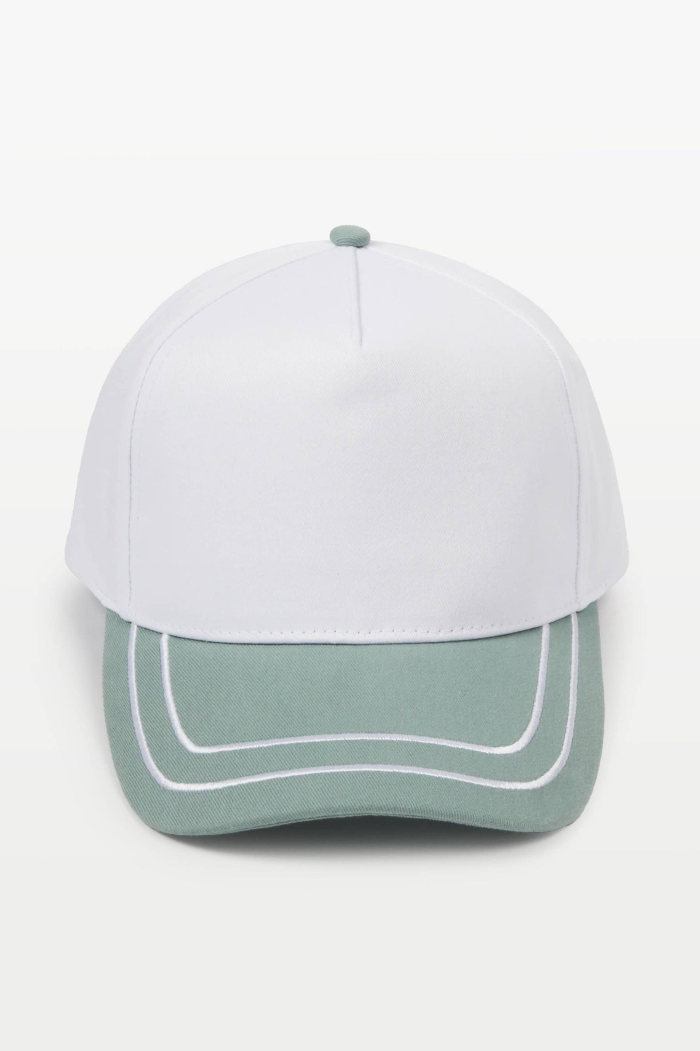 Retro Stripe Brim Two Tone 5-Panel Cap