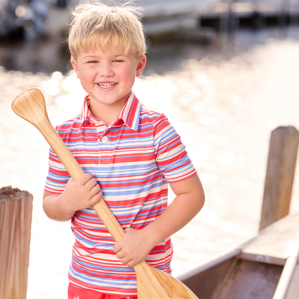 Boys Polo - Cape Cod Stripe