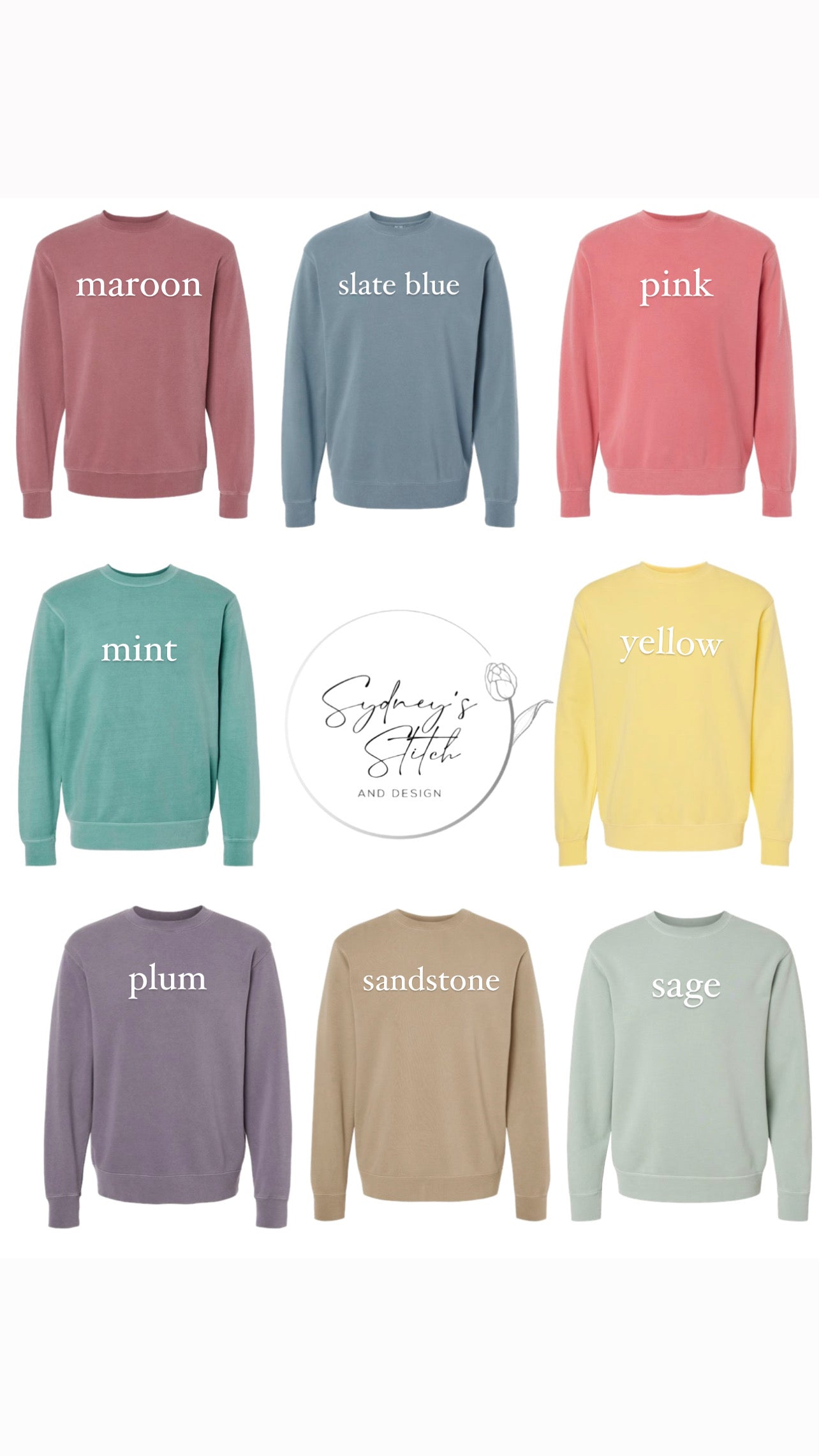 Cursive ONLY Embroidered Crewneck Sweatshirt