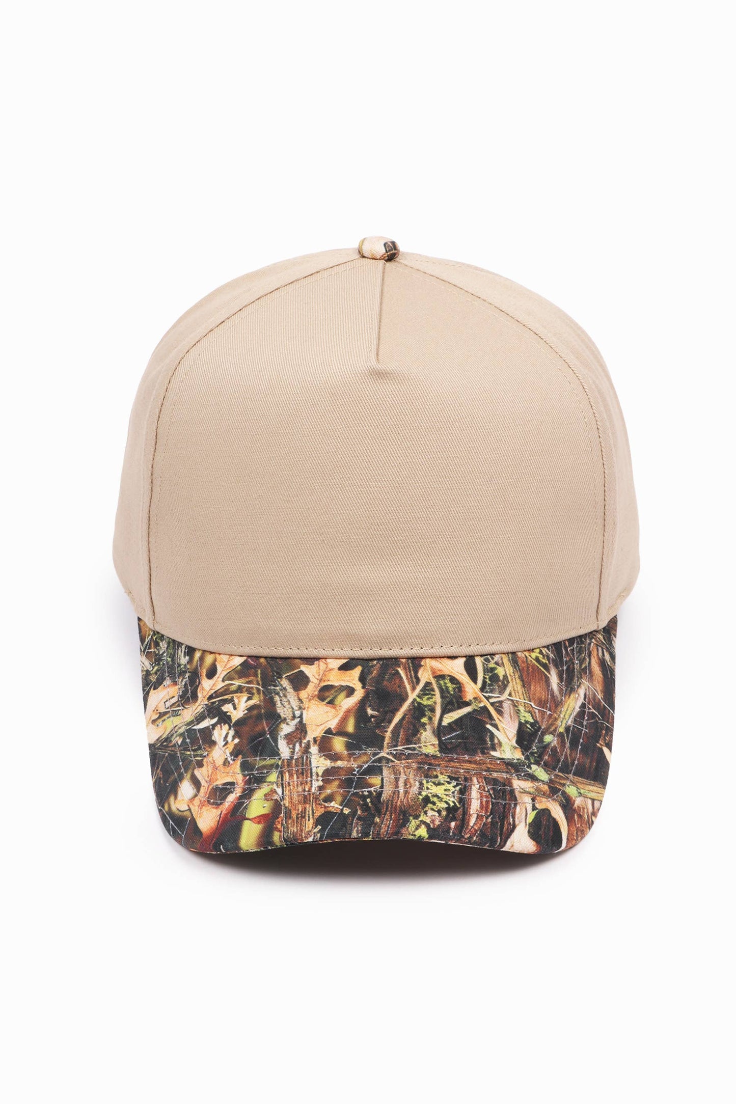 CAMO Print brim 5 Panel Baseball Cap