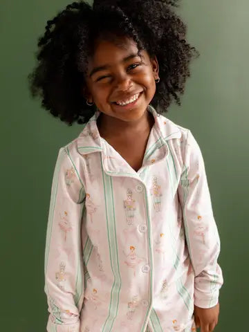 Kids Button Down Christmas Pajamas