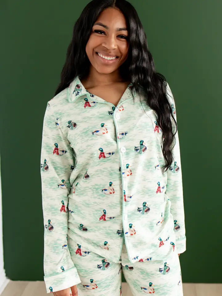 Adult Button Down Christmas Pjs (all patterns)