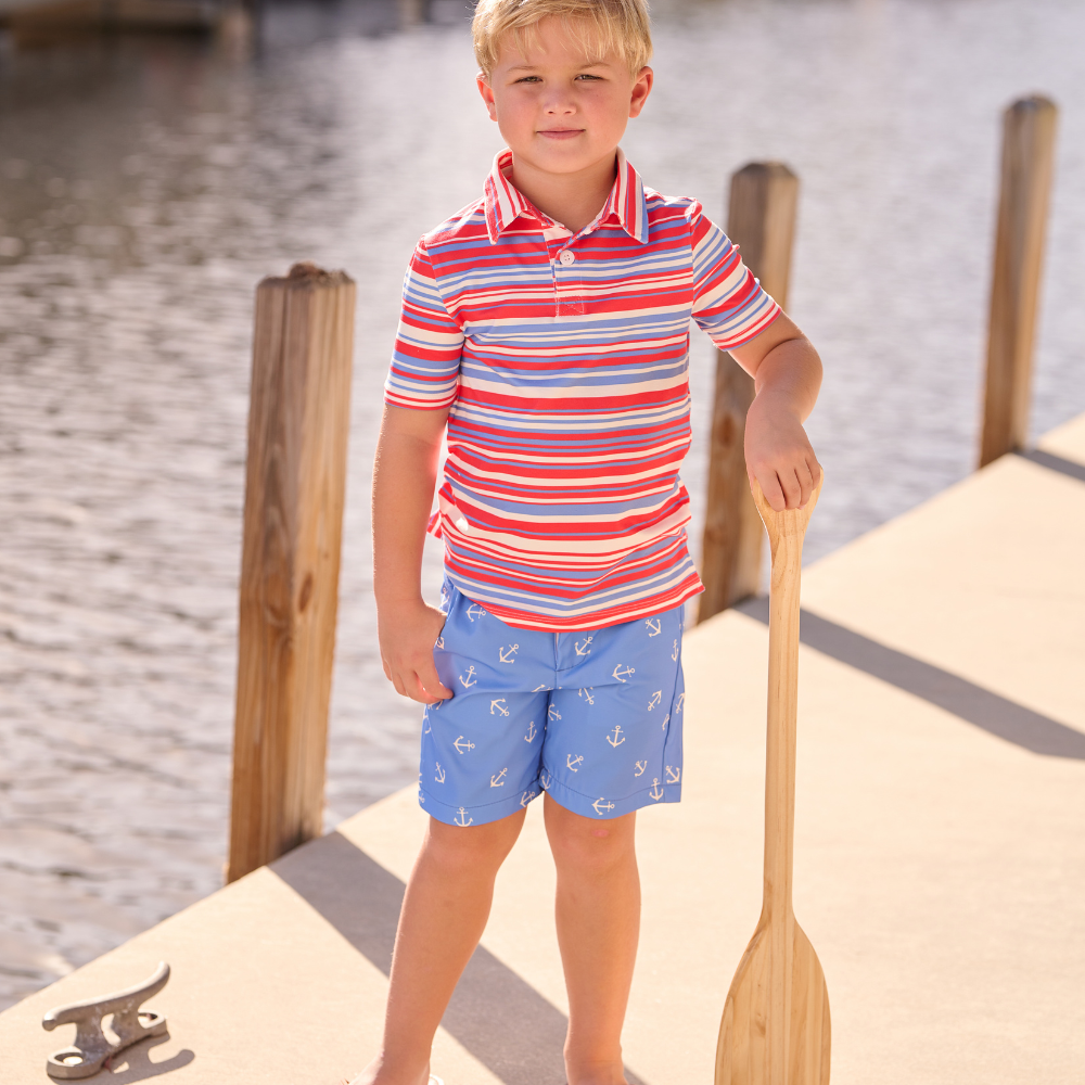 Boys Polo - Cape Cod Stripe