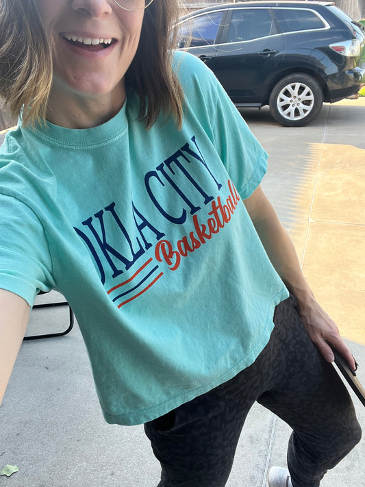 Okla City Boxy Tee (mint)