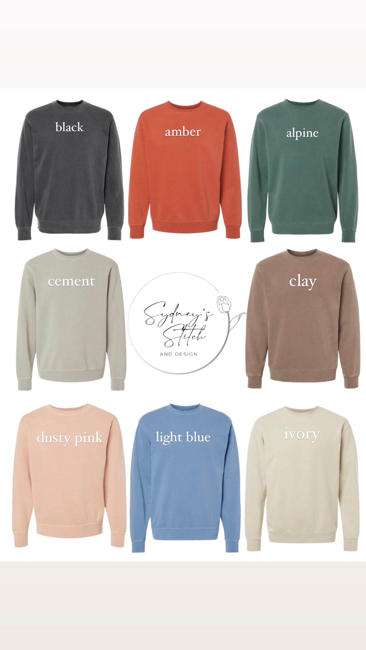 Cursive ONLY Embroidered Crewneck Sweatshirt