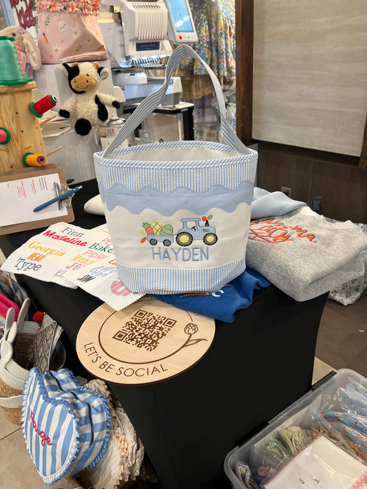 Easter Tote (blue)
