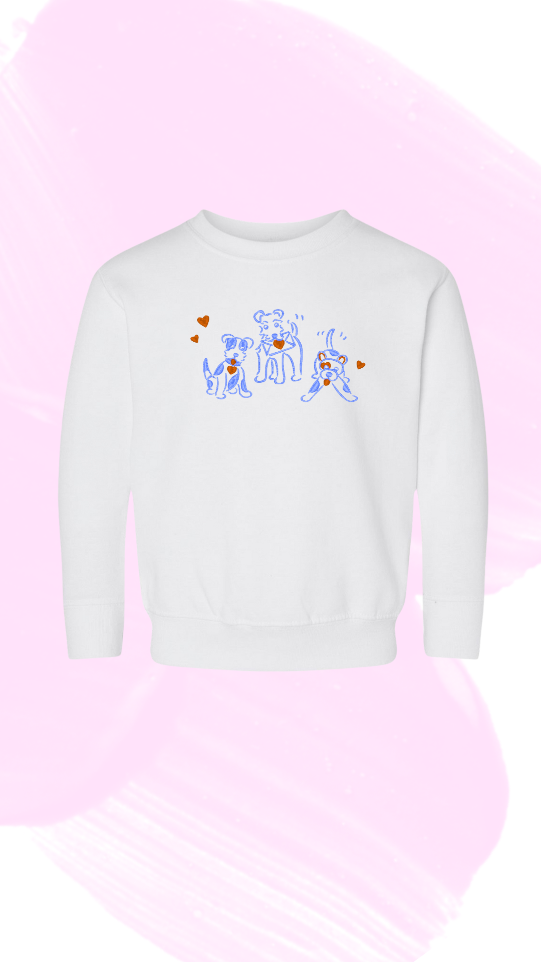 Be Mine Embroidered Crewneck Sweatshirt