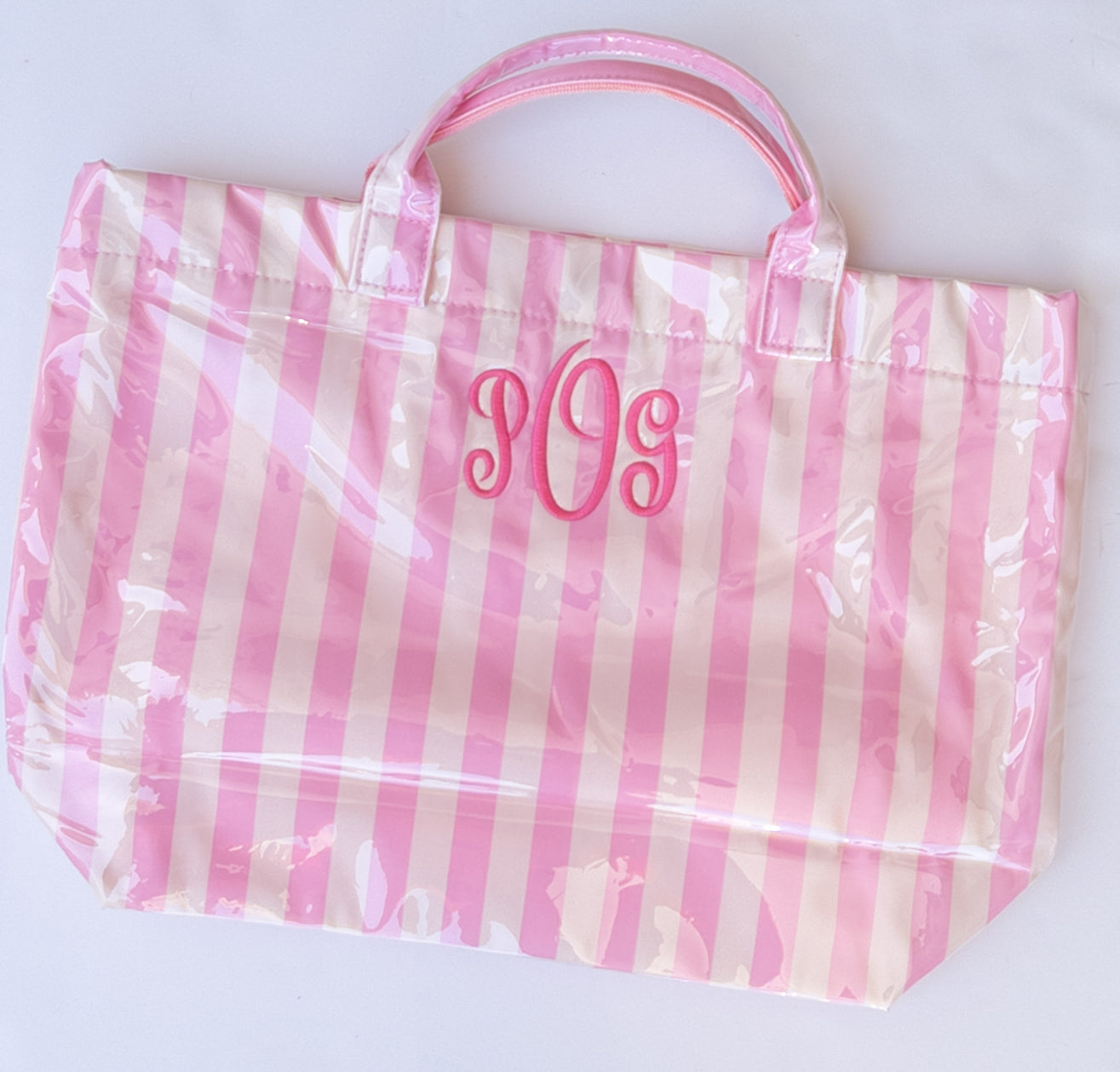 Wipeable Stripe Totes