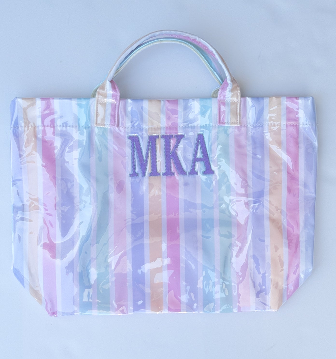 Wipeable Stripe Totes