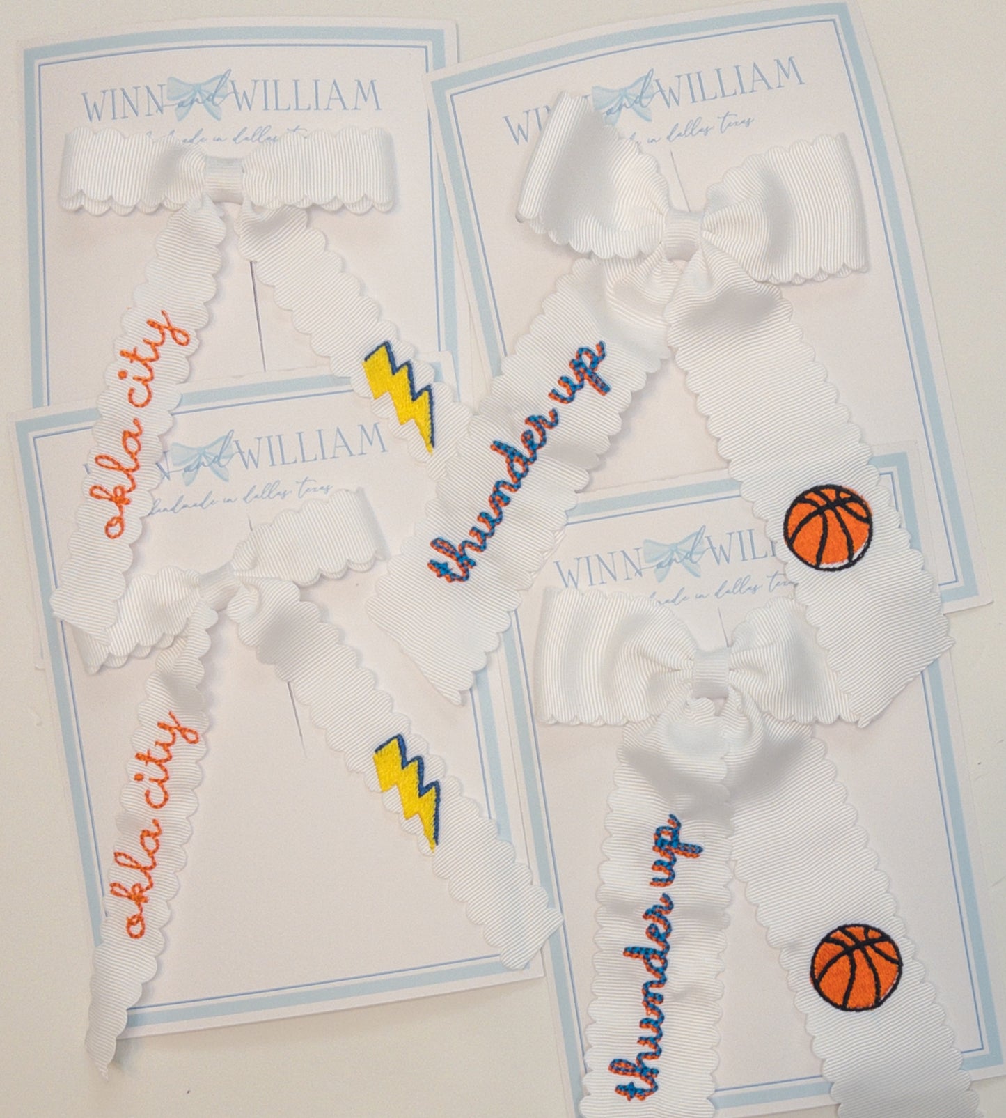 OKC Thunder Scallop Bow (2 styles)