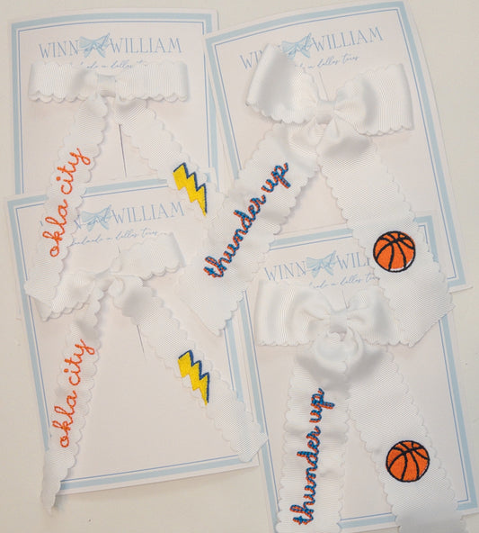 OKC Thunder Scallop Bow (2 styles)