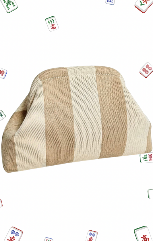 Embroidered Mahjong Tile Bag