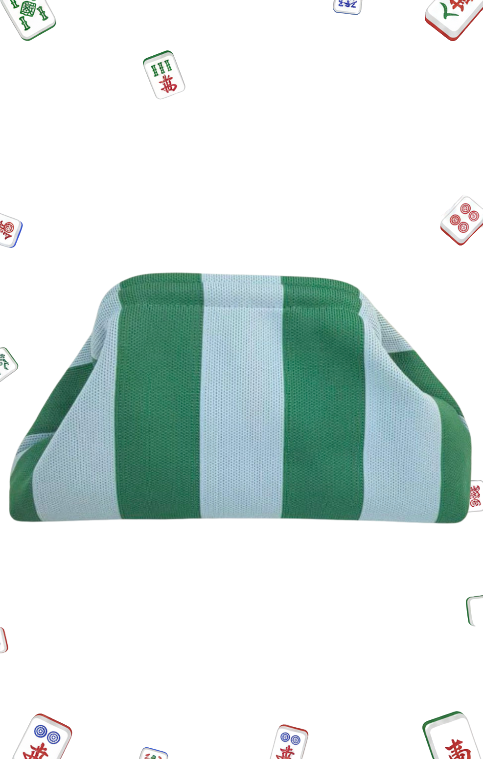 Embroidered Mahjong Tile Bag