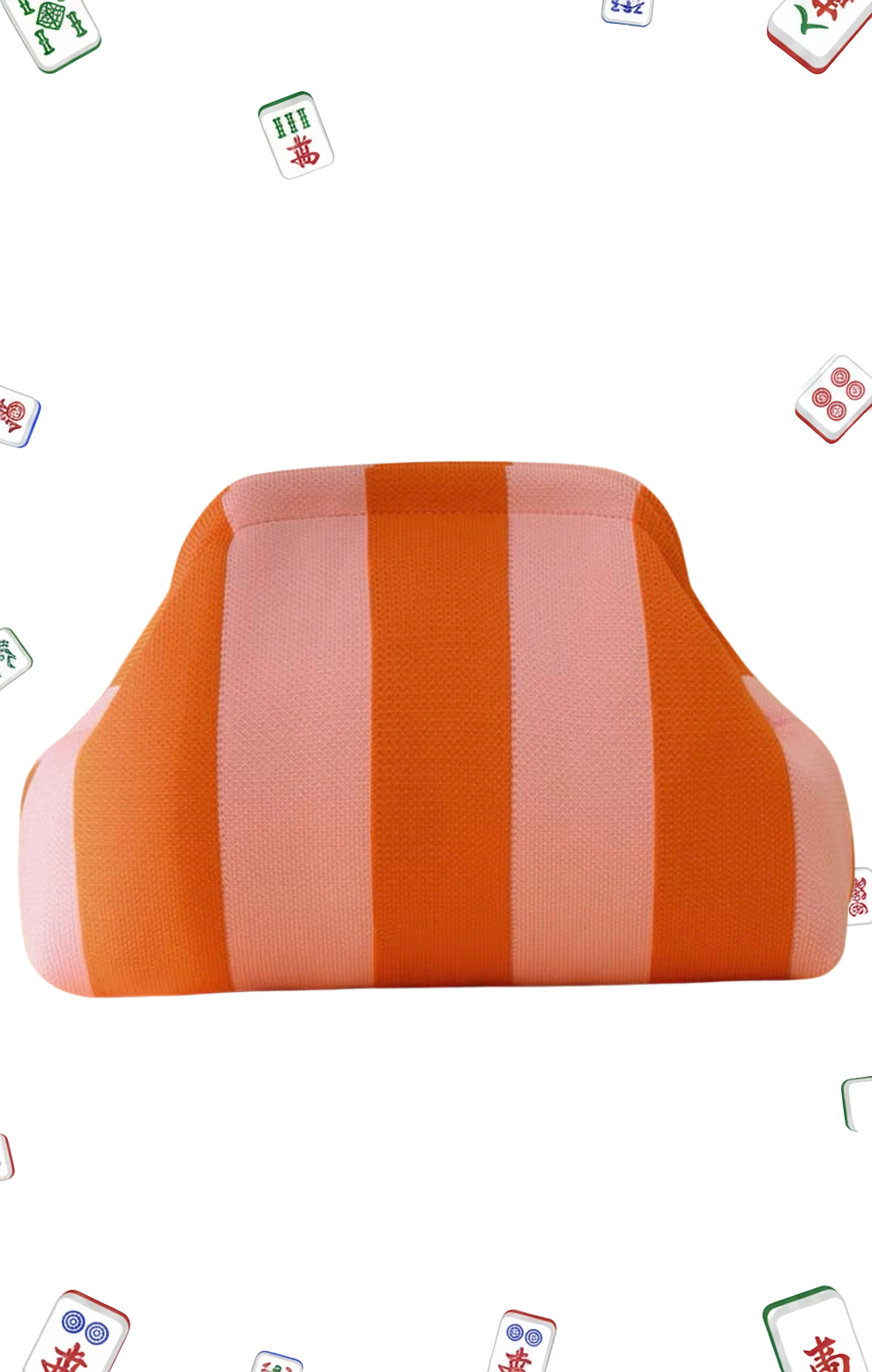 Embroidered Mahjong Tile Bag