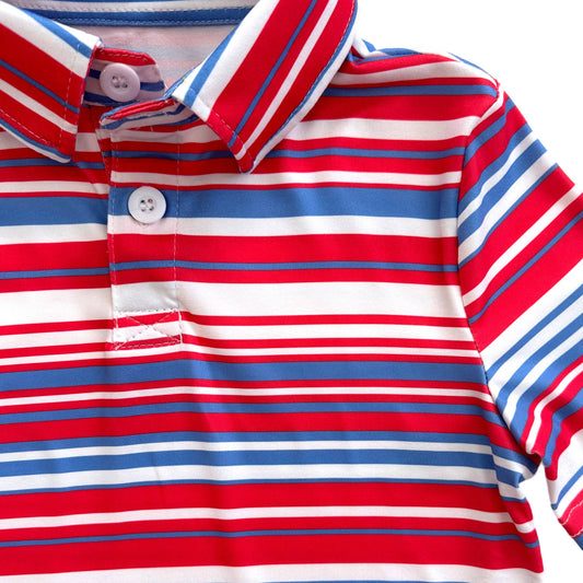 Boys Polo - Cape Cod Stripe