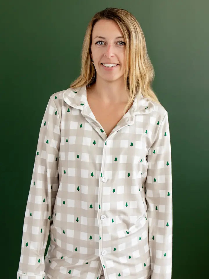 Adult Button Down Christmas Pjs (all patterns)