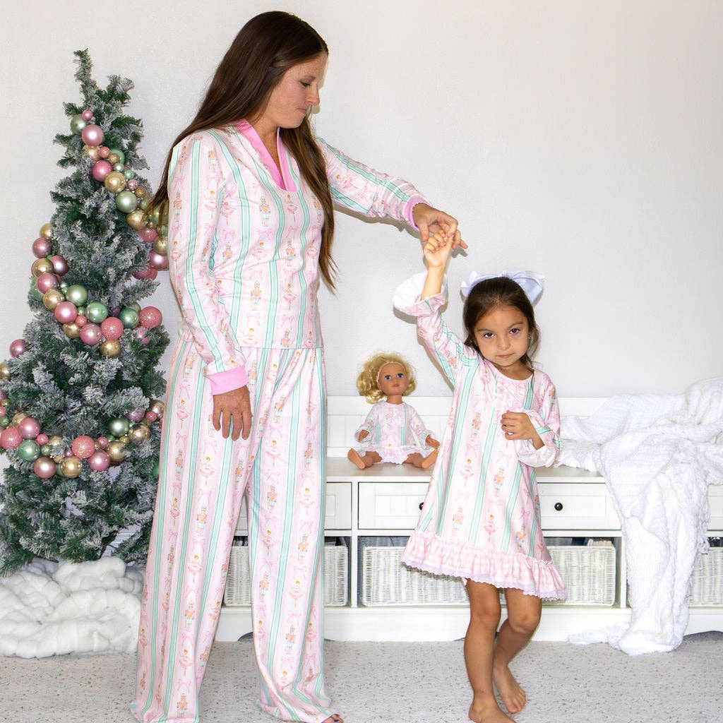 Wide Leg Lounge Set - Nutcracker Holiday Lounge