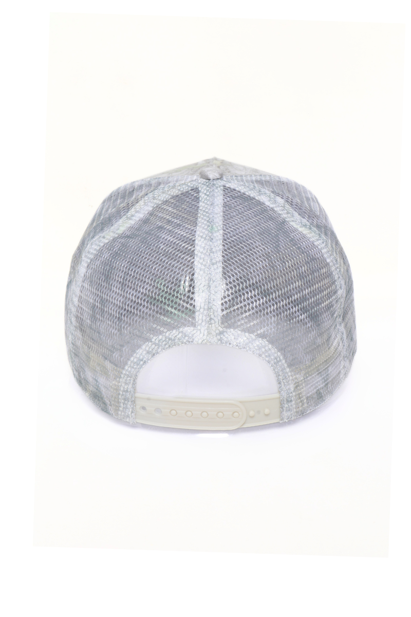 Camo Woods Print Mesh Back Trucker Cap