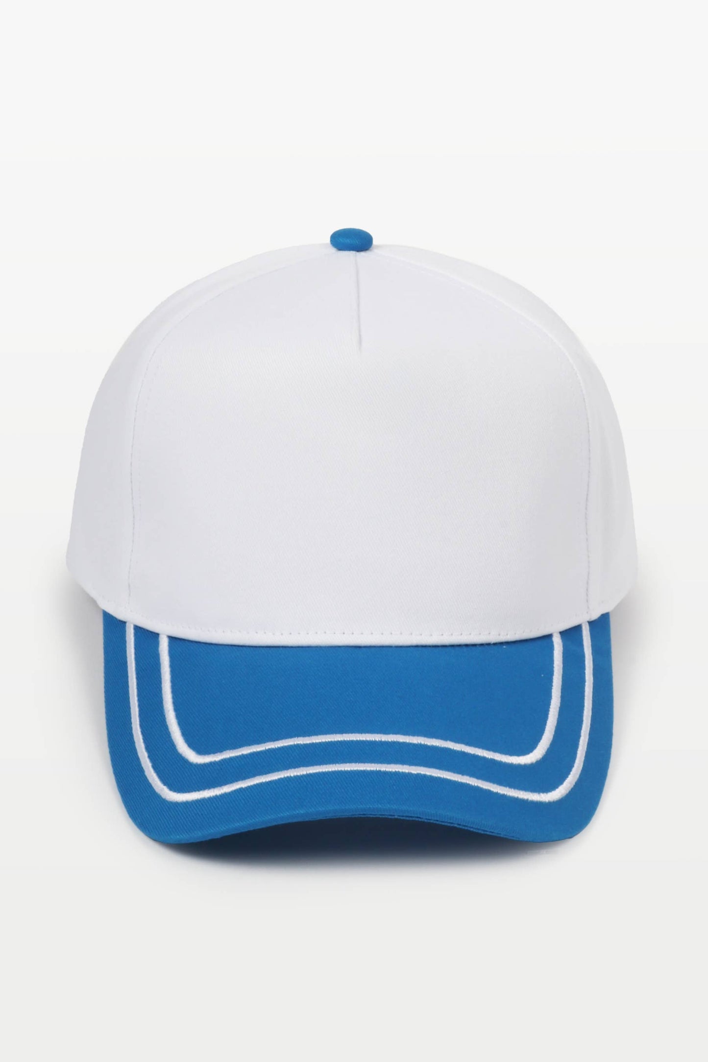 Retro Stripe Brim Two Tone 5-Panel Cap