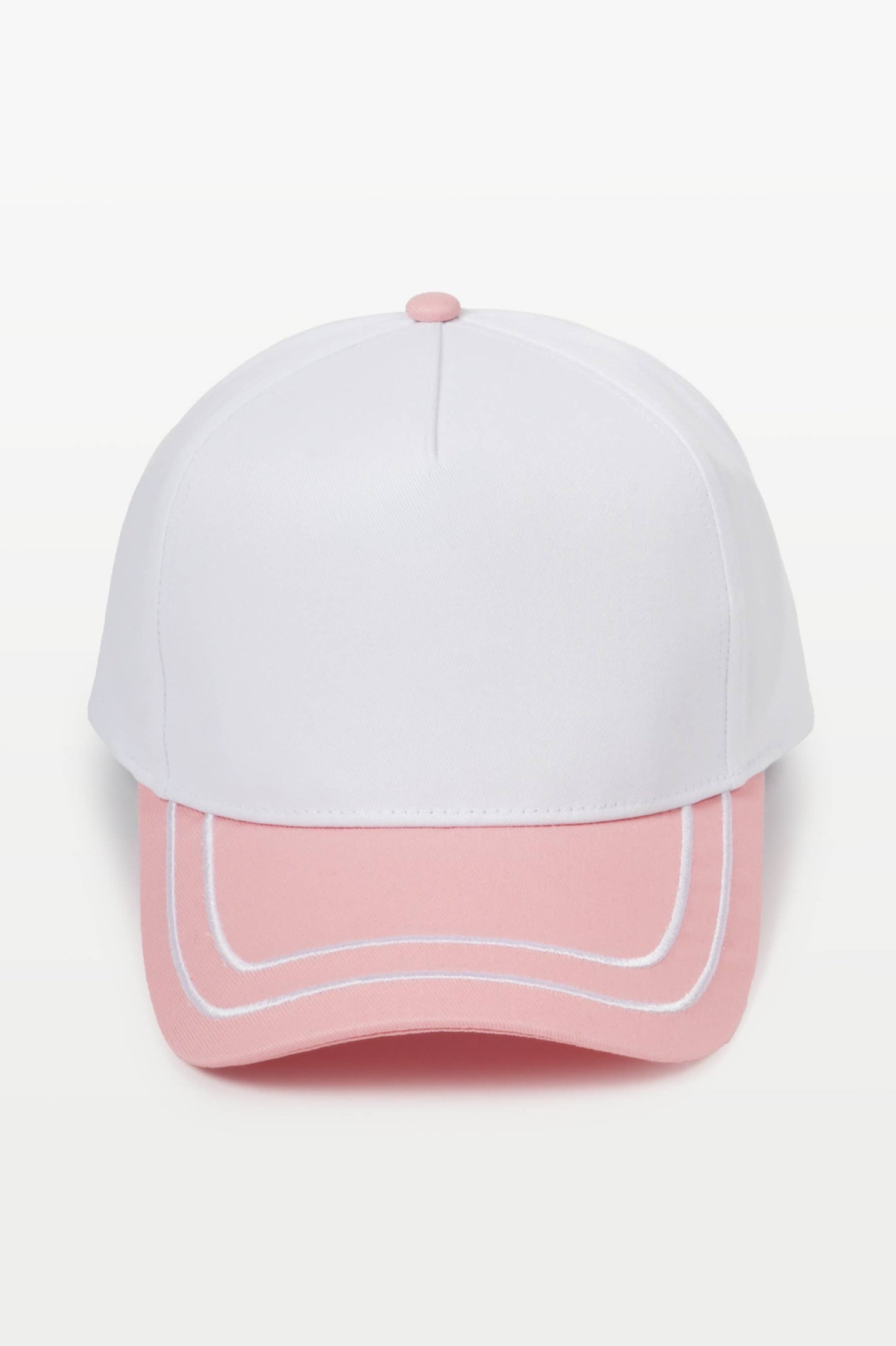 Retro Stripe Brim Two Tone 5-Panel Cap