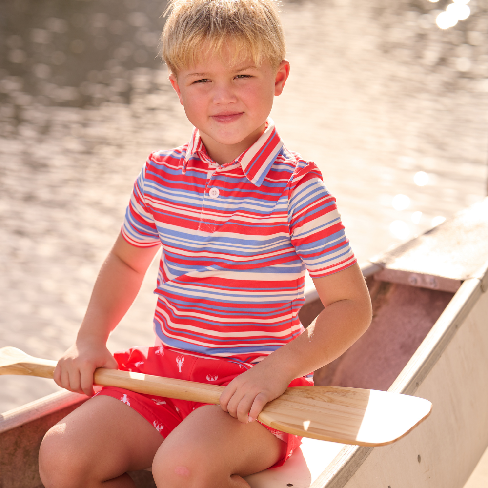 Boys Polo - Cape Cod Stripe