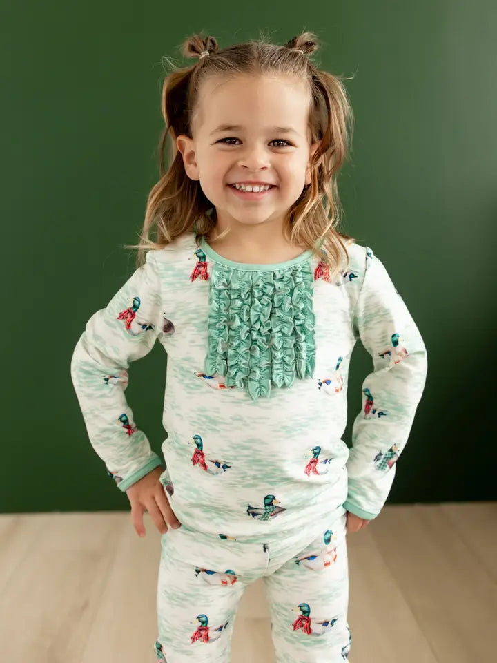 Ruffle Buttflap Pajamas