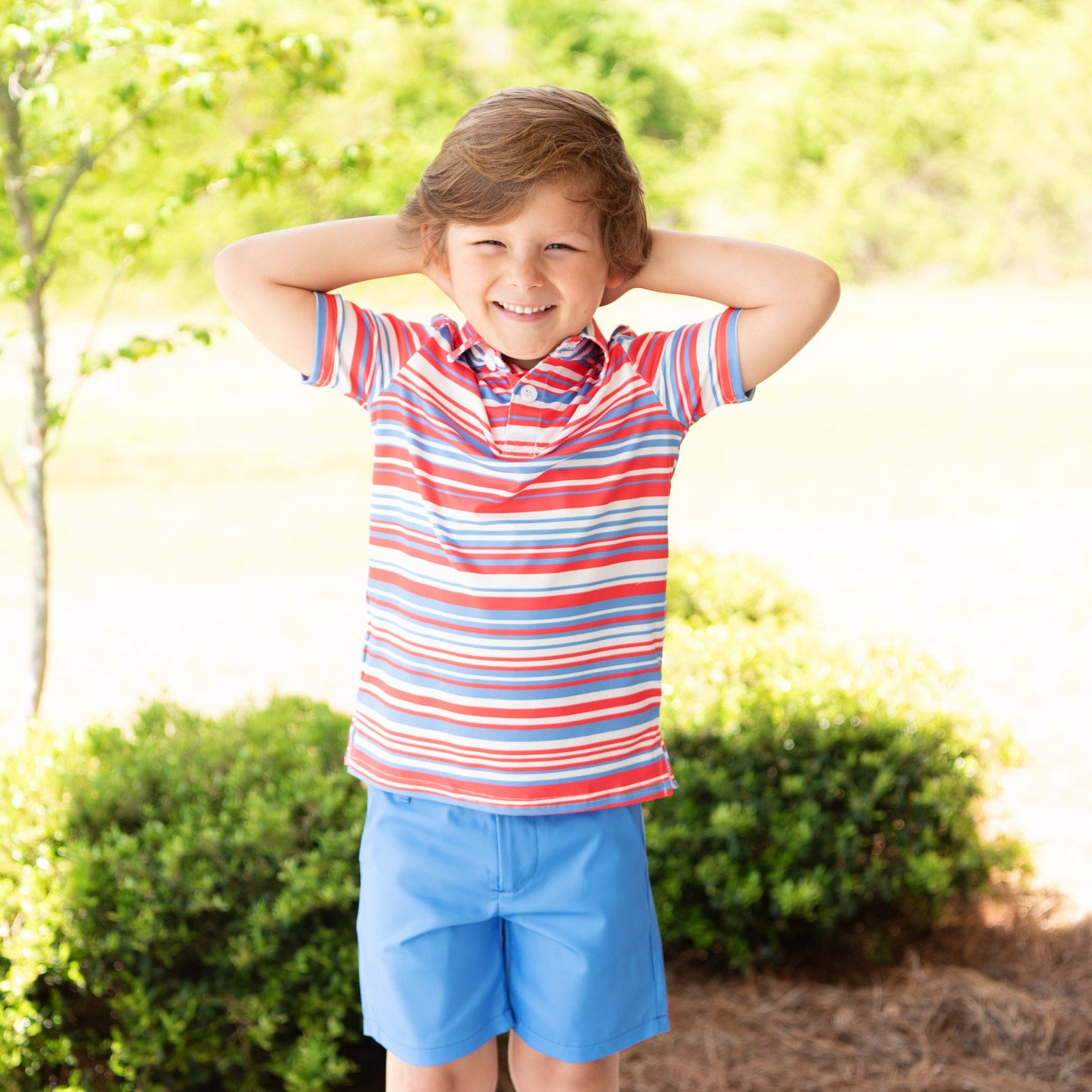 Boys Polo - Cape Cod Stripe
