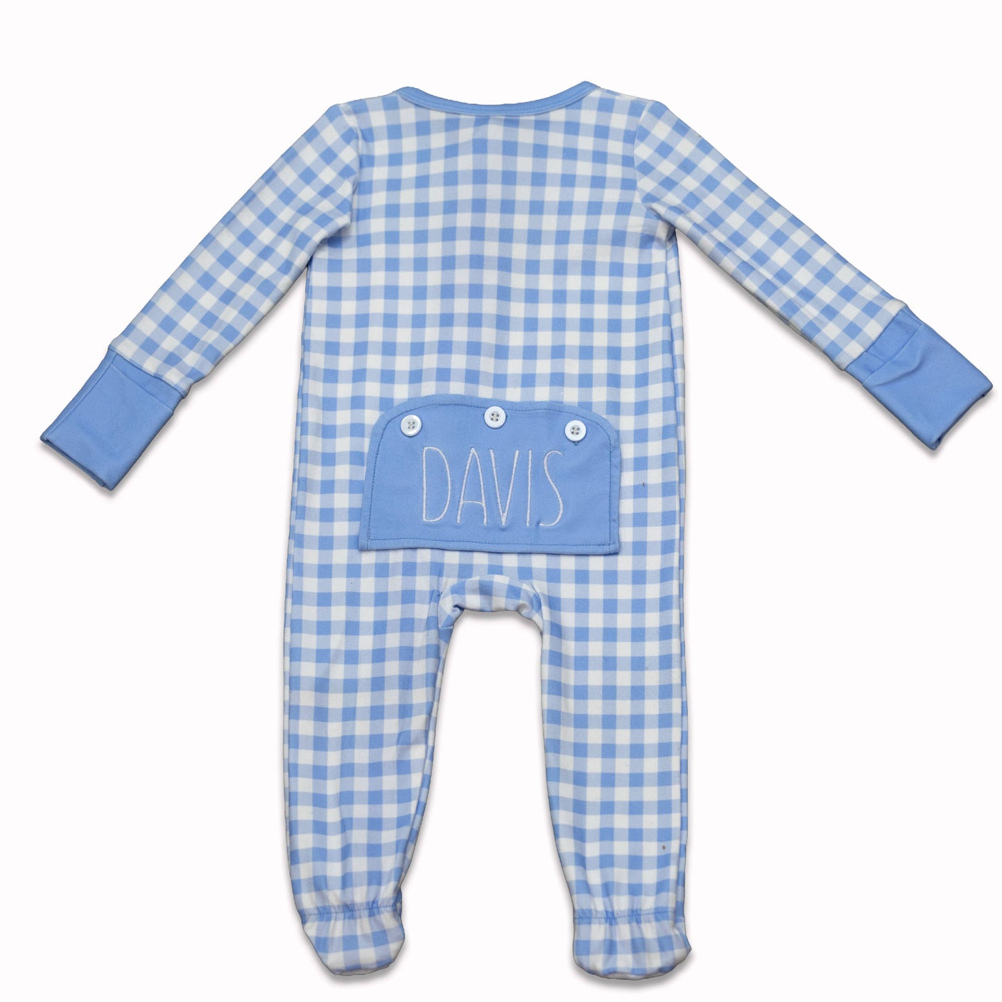 Toddler Boys Zippy - Blue Gingham