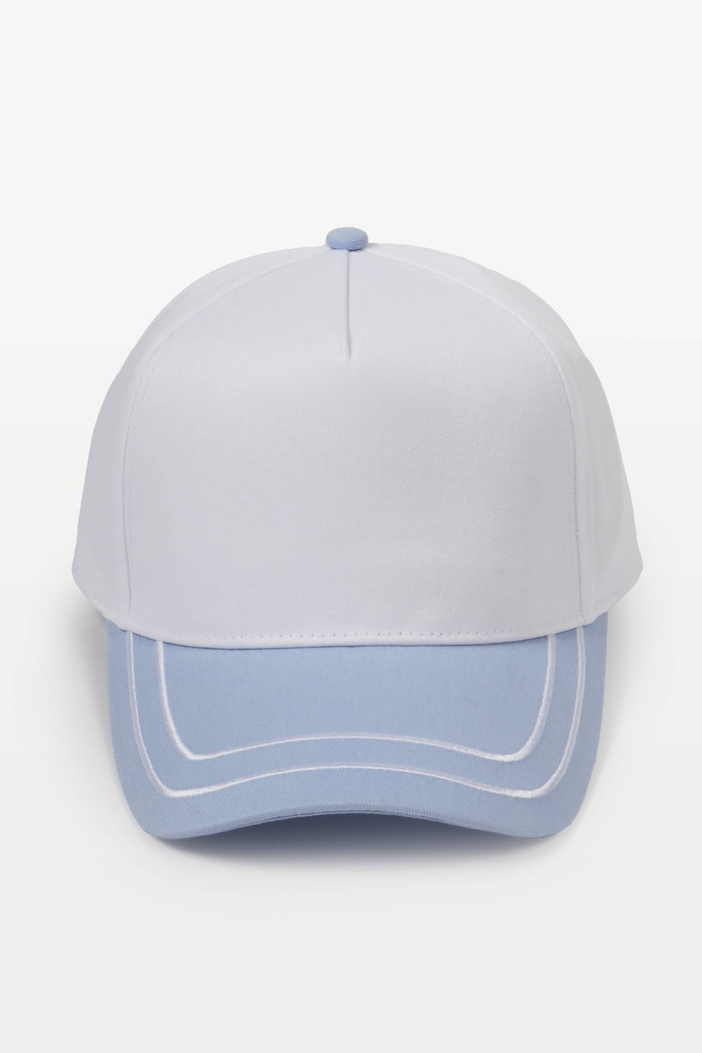 Retro Stripe Brim Two Tone 5-Panel Cap