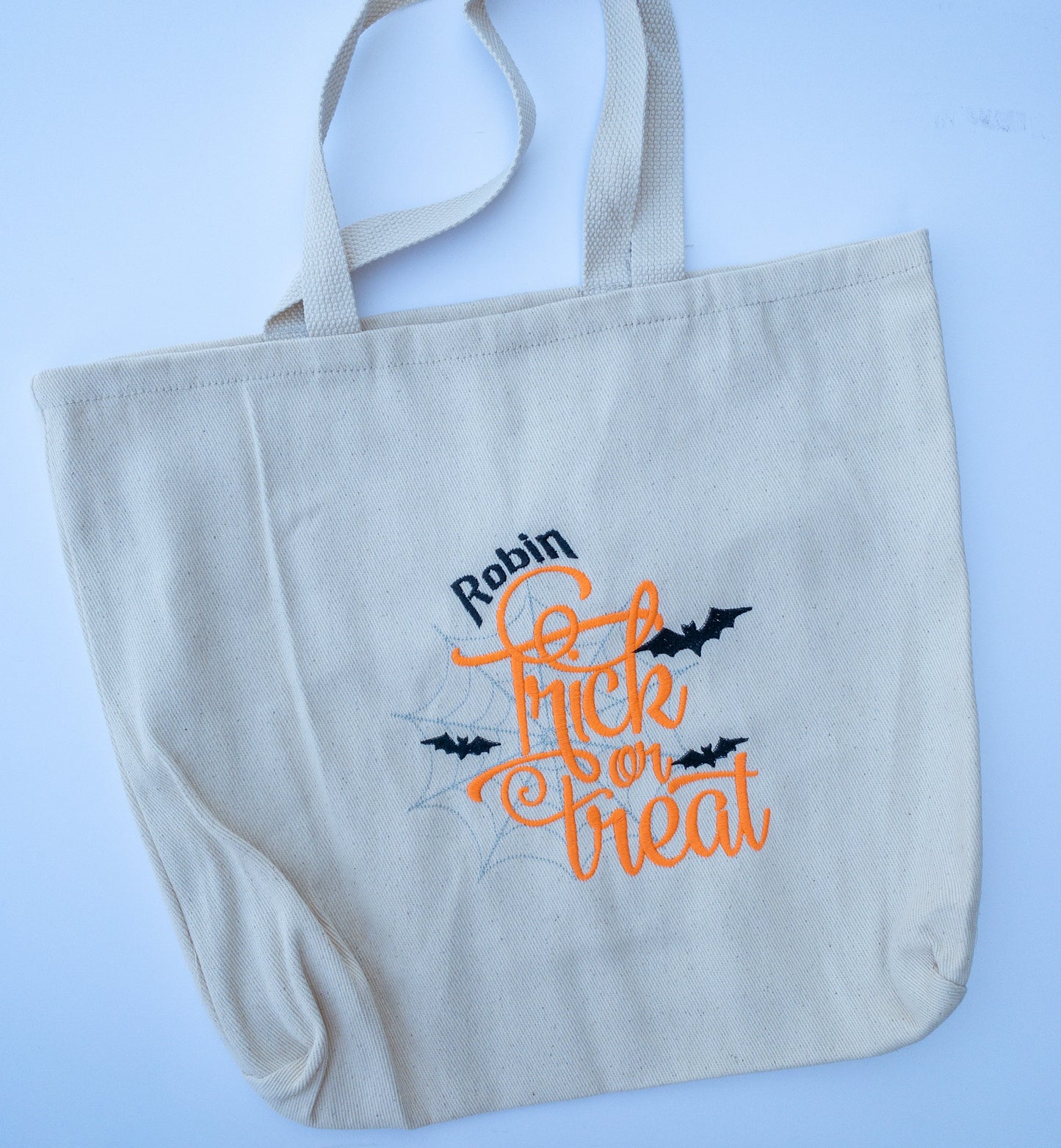 GLOW in the DARK Embroidery Trick or Treat Totes