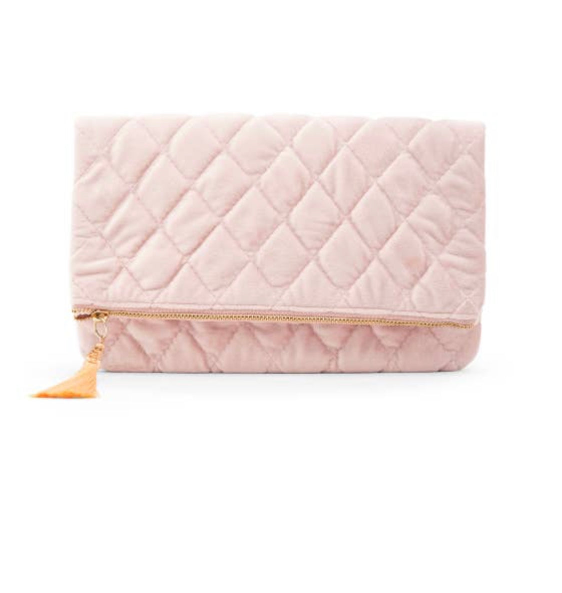 Blush Velvet Clutch